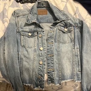 Blank NYC Size Small Cropped Jean Jacket